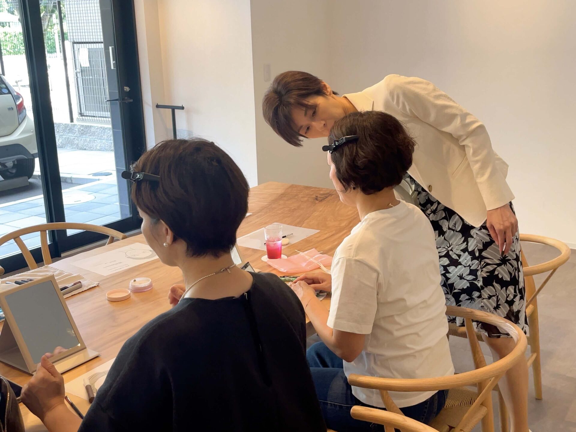 静岡の某コミュニティサロンでの眉メイクレッスンを開催